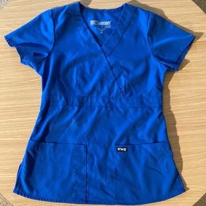 Grey’s Anatomy Barco Blue XS Scrub Top